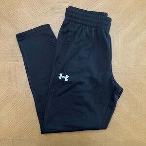 NWT Men's Under Armour Black Fleece Pant Loose Fit - Large